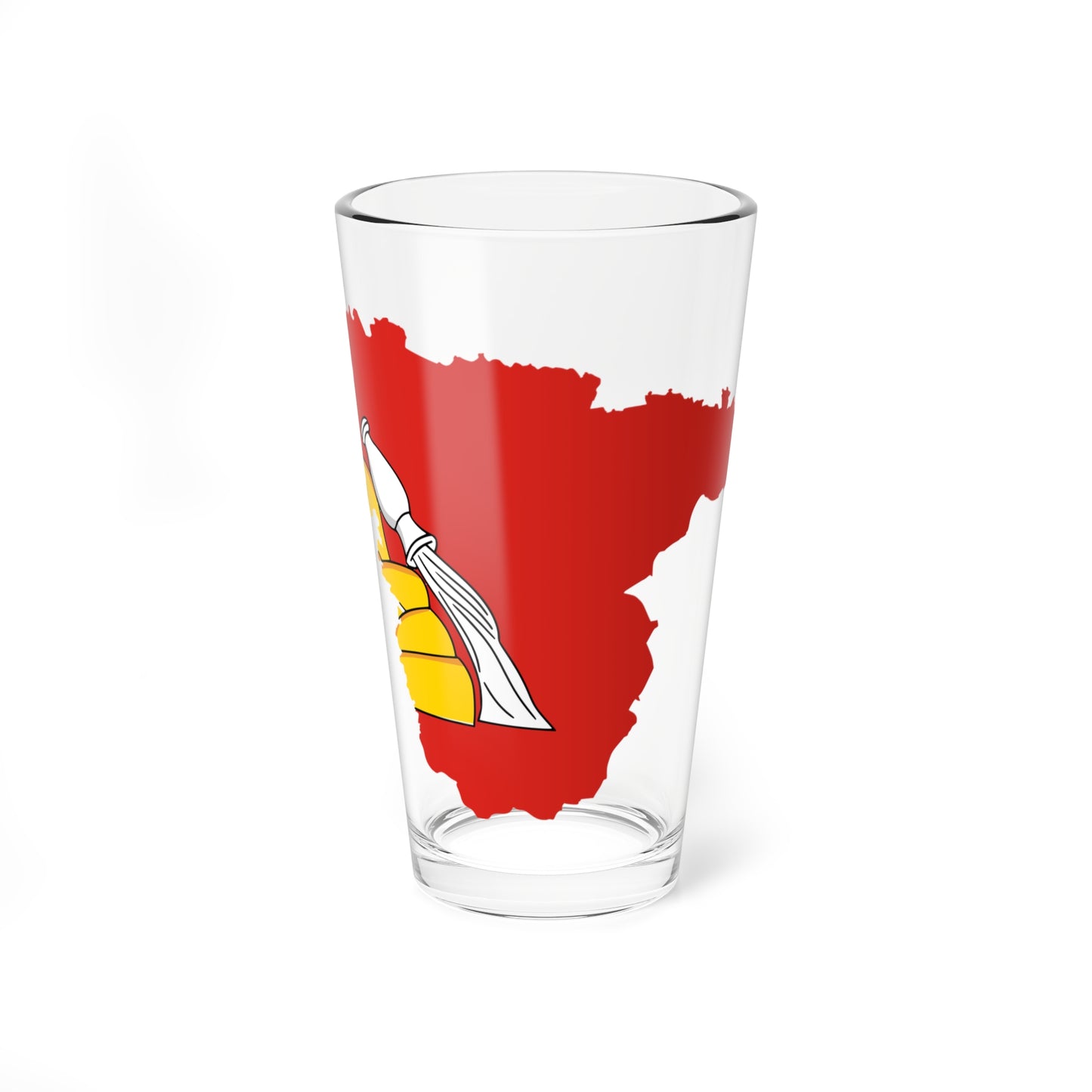 Flag-map of Voronezh Oblast (Russia) Pint Glass 16oz
