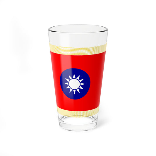 ROC Military Academy Flag (China) Pint Glass 16oz