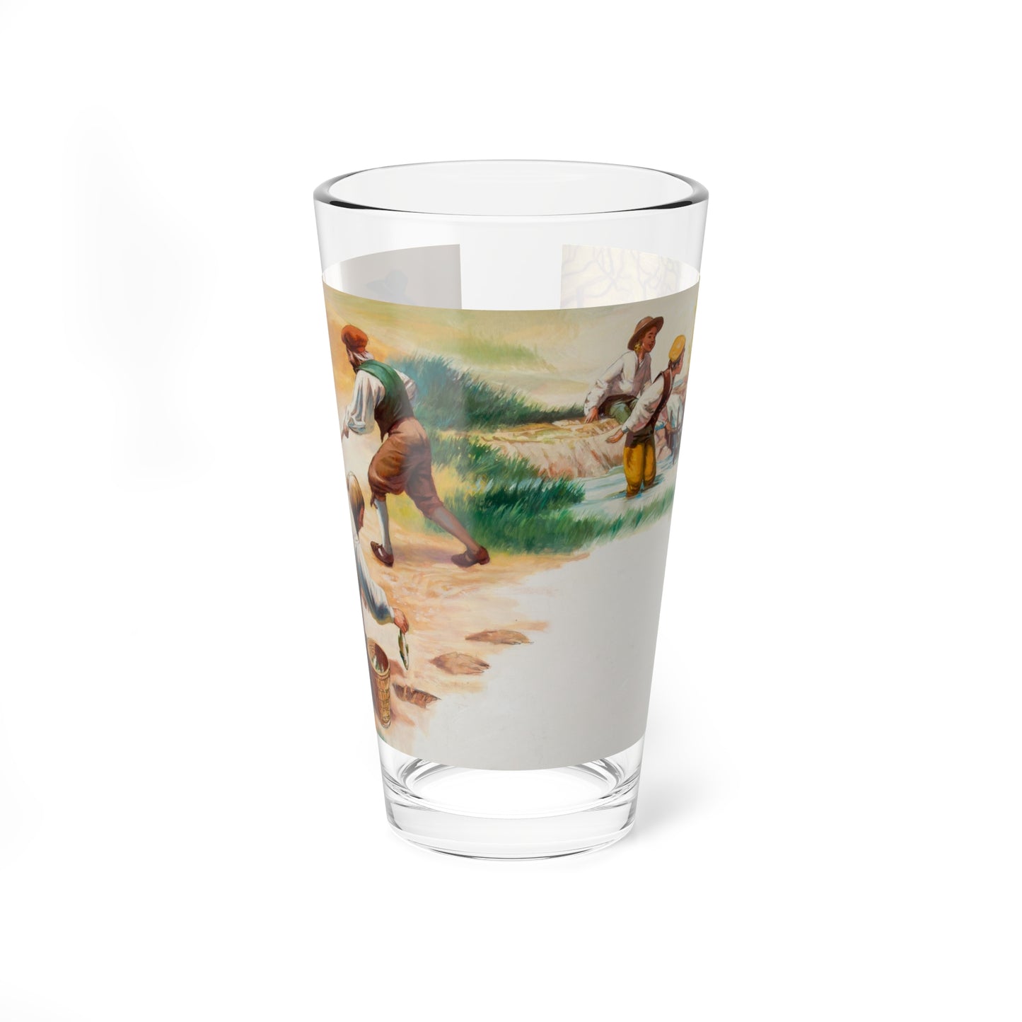 Squanto and the Miracle of Thanksgiving, interior illustrations (11), 2012 (Magazine Illustration) Pint Glass 16oz