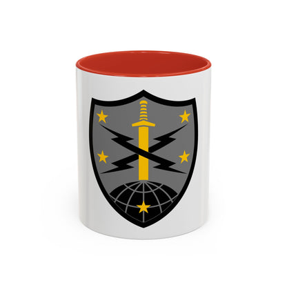 91 Cyber Brigade 2 (U.S. Army) Accent Coffee Mug