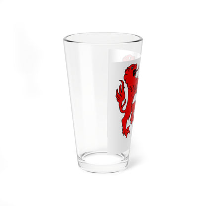 CHE Conthey District Flag (Switzerland) Pint Glass 16oz