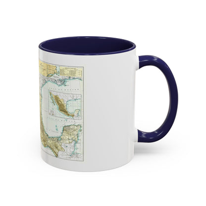 Central America & Mexico (1916) (Map) Accent Coffee Mug