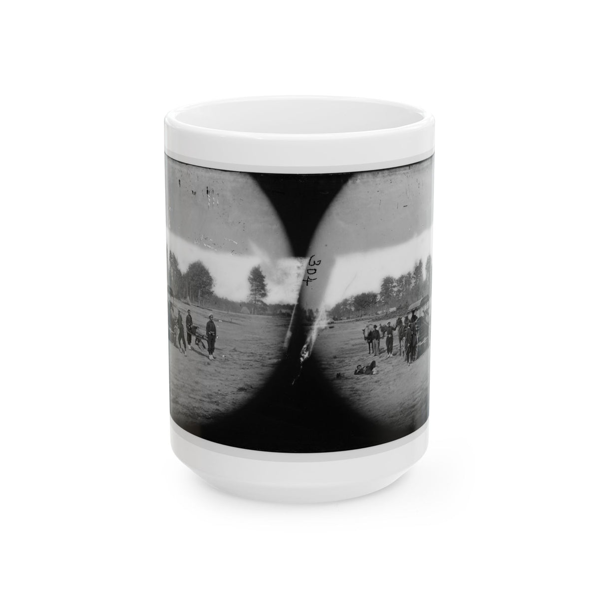Ambulance Drill In The Field (U.S. Civil War) White Coffee Mug
