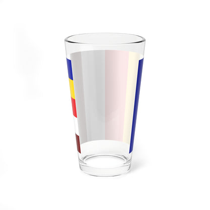 Tibetan buddhist flag (China) Pint Glass 16oz