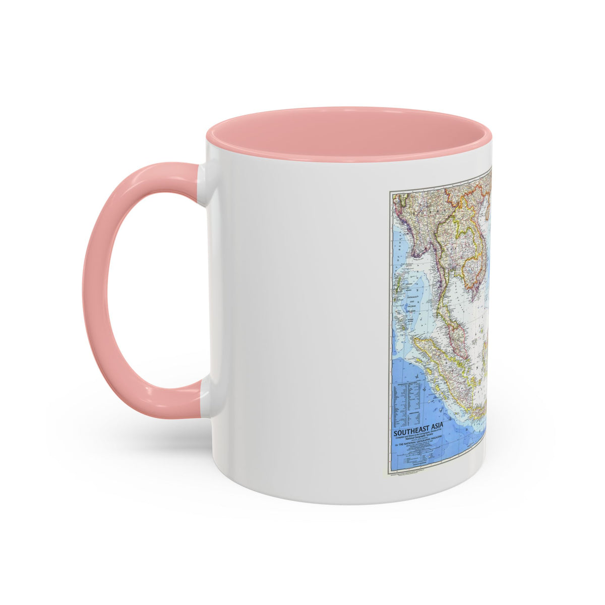 Asia - Southeast (1968) (Map) Accent Coffee Mug