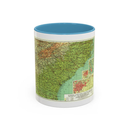 USA - Southeastern (1926) (Map) Accent Coffee Mug