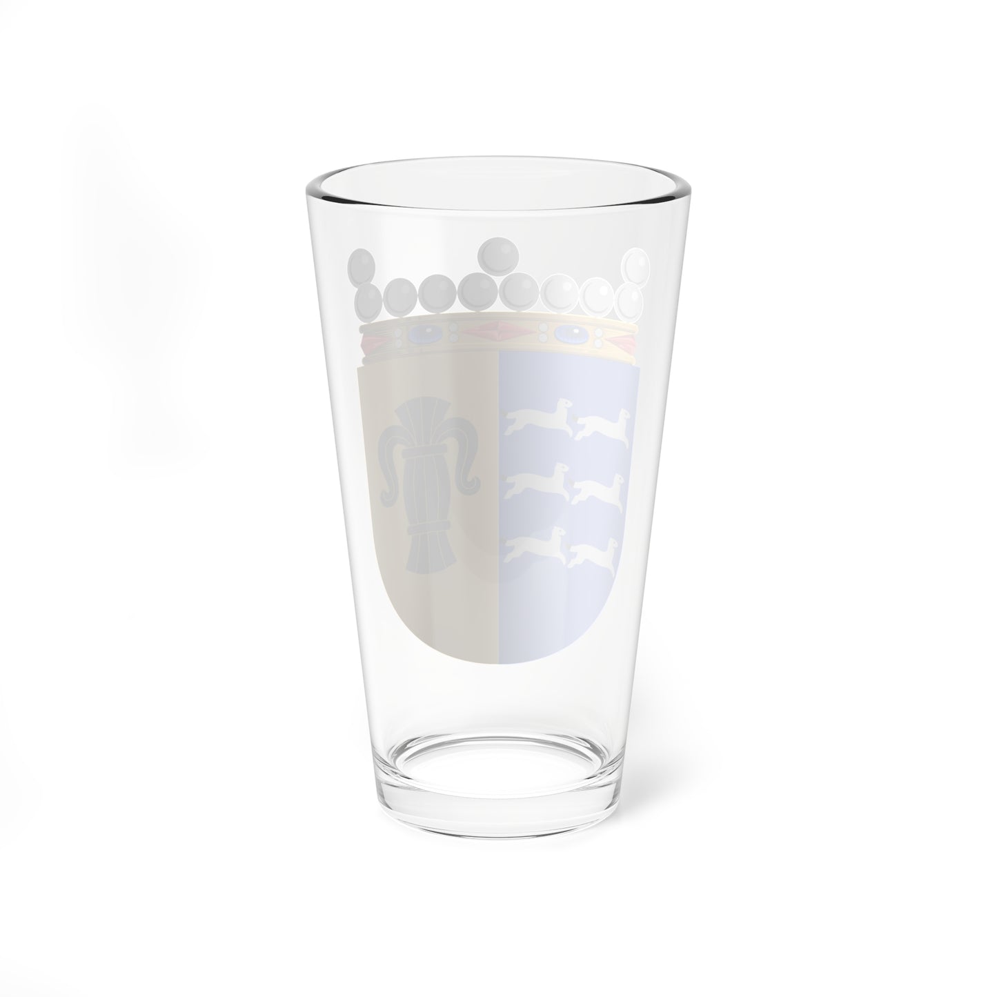 Vaasan lääni.vaakuna (Finland) (Coat of Arms) Pint Glass 16oz