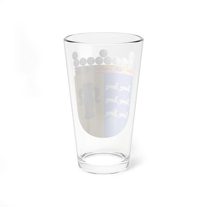 Vaasan lääni.vaakuna (Finland) (Coat of Arms) Pint Glass 16oz