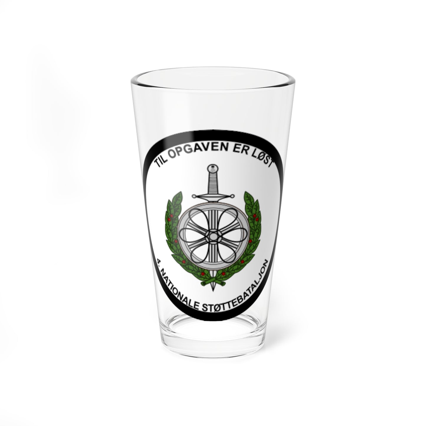 Emblem for the IV-TRR (Denmark) (Coat of Arms) Pint Glass 16oz