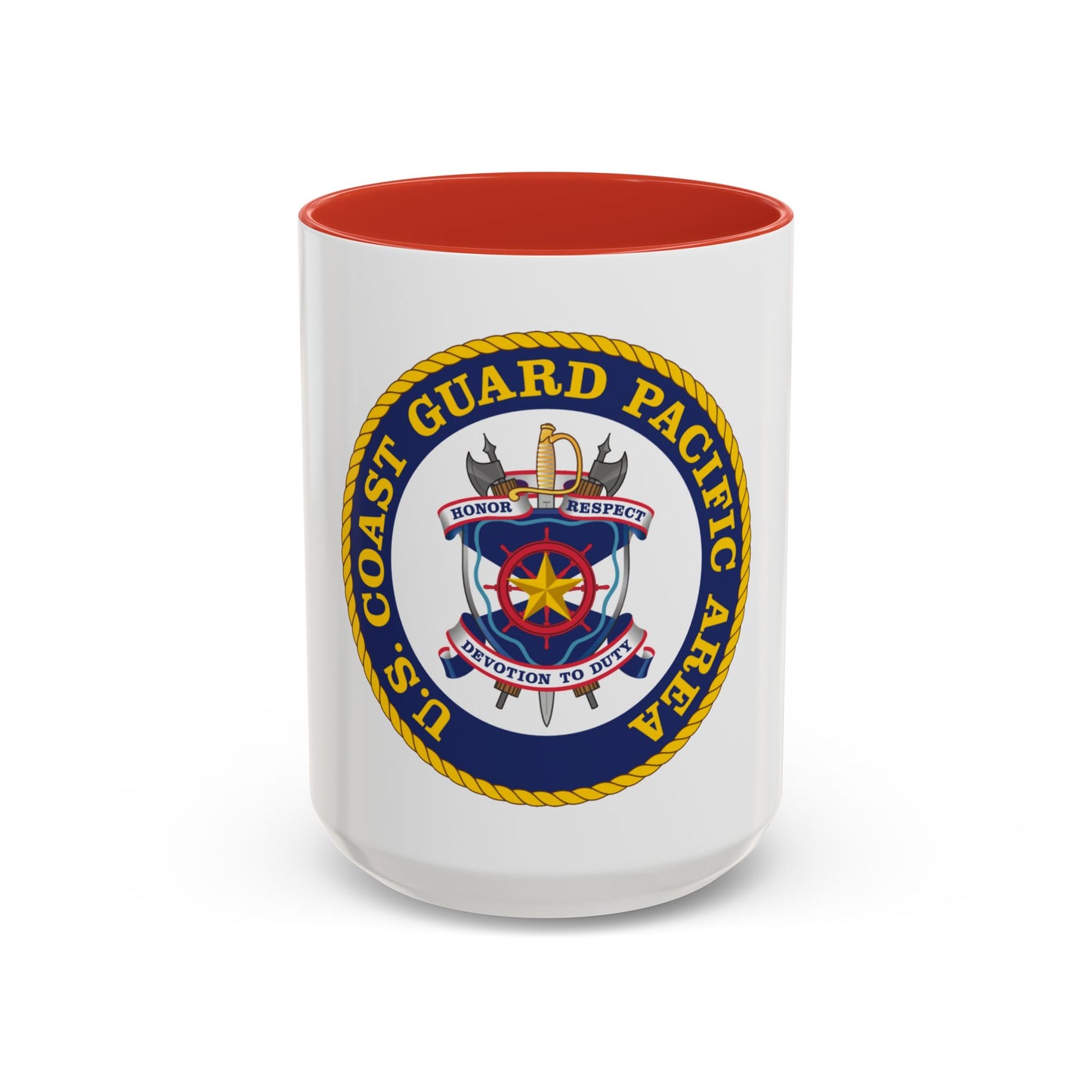 USCG Pacific Area (U.S. Coast Guard) Accent Coffee Mug