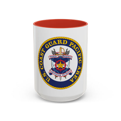 USCG Pacific Area (U.S. Coast Guard) Accent Coffee Mug