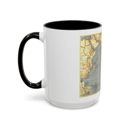 Indian Ocean (1941) (Map) Accent Coffee Mug