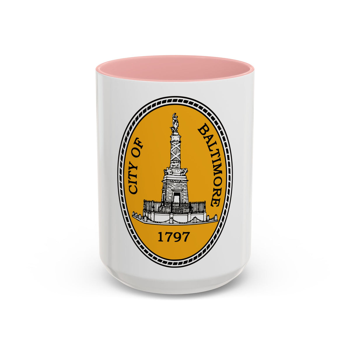Seal of Baltimore Maryland - Accent Coffee Mug
