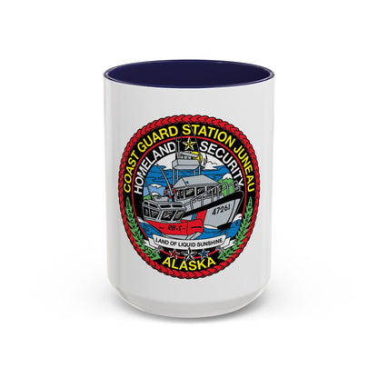 USCG Station Juneau Alaska   Homeland Security (U.S. Coast Guard) Accent Coffee Mug