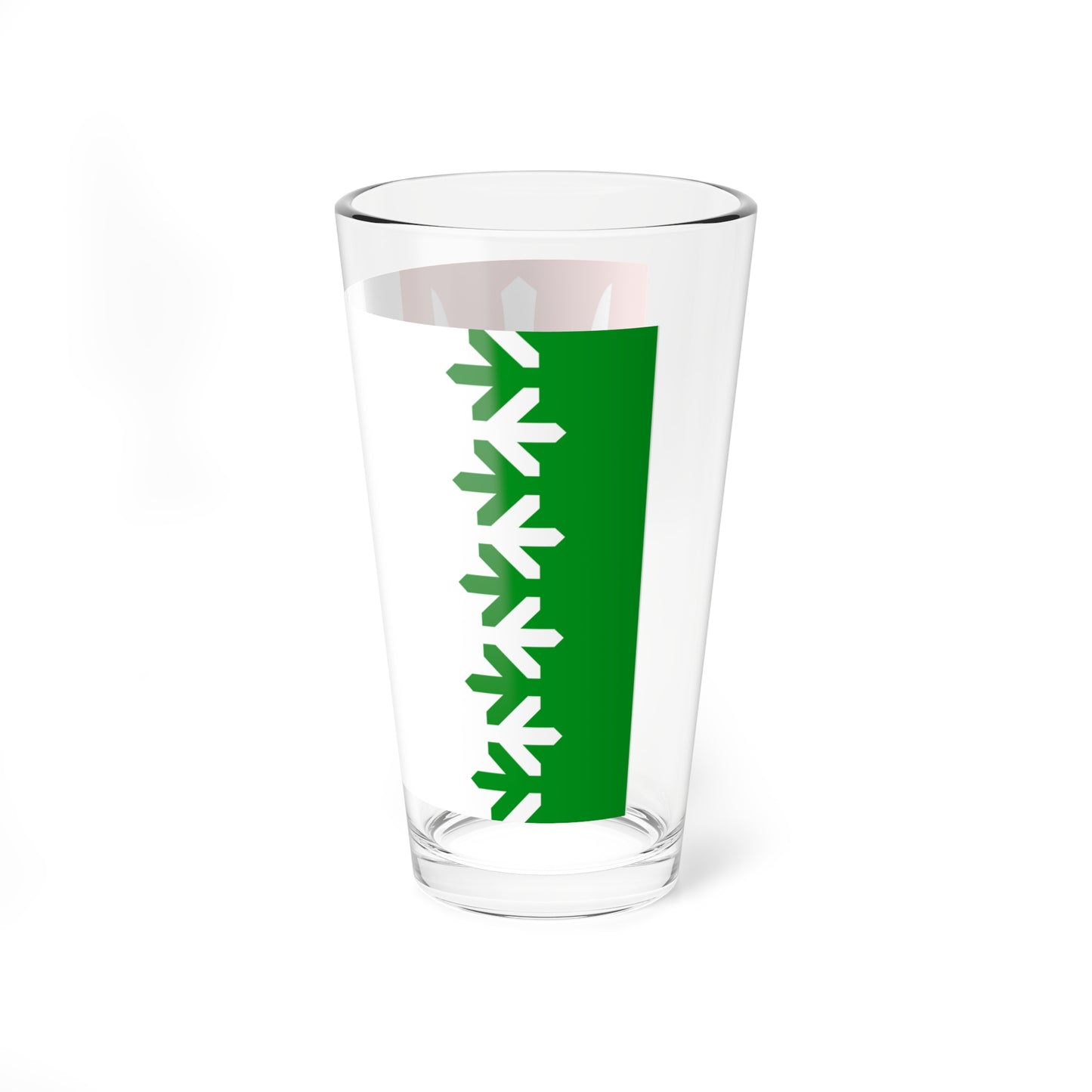 Flag of Volkhovsky rayon Leningrad oblast (Russia) Pint Glass 16oz