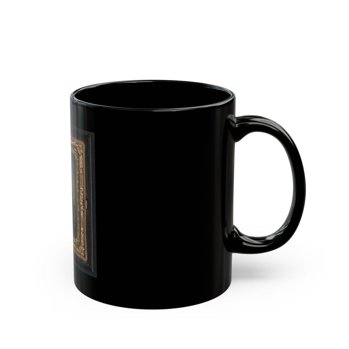 Sergeant William T. Biedler, 16 Years Old, Of Company C, Mosby's Virginia Cavalry Regiment With Flintlock Musket (U.S. Civil War) Black Coffee Mug