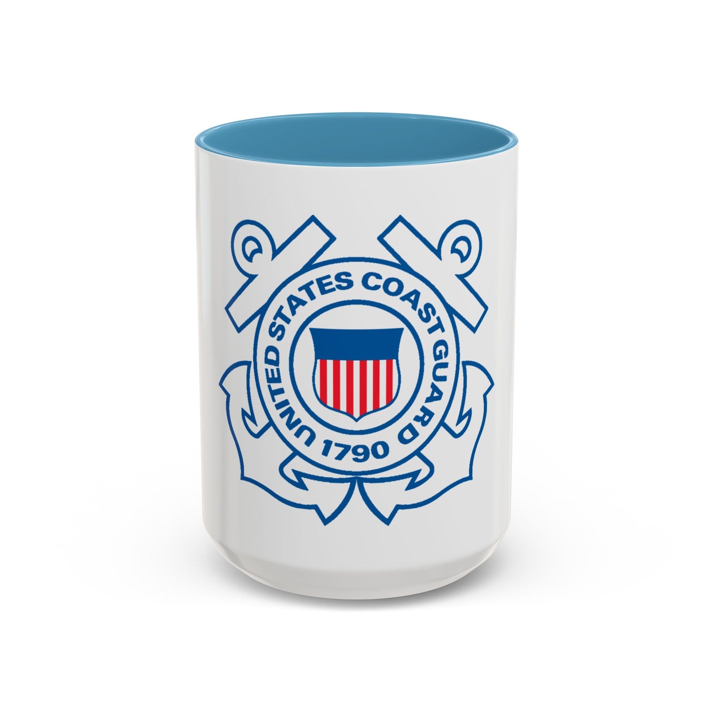 USCG Official Emblem (U.S. Coast Guard) Accent Coffee Mug