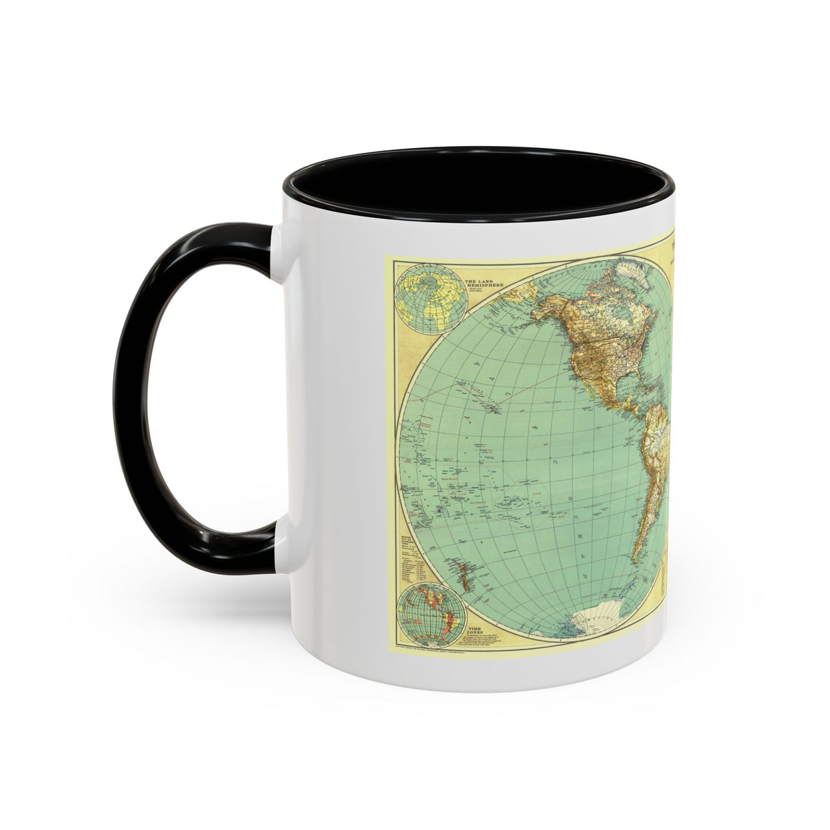 World Map (1935) (Map) Accent Coffee Mug