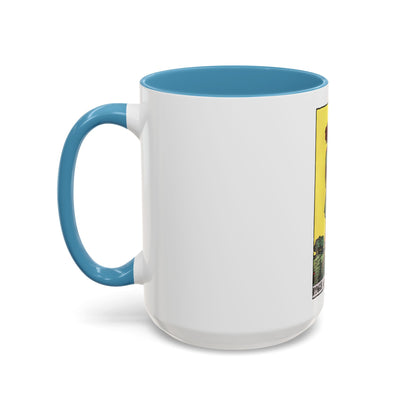 The Page of Pentacles (Tarot Card) Accent Coffee Mug