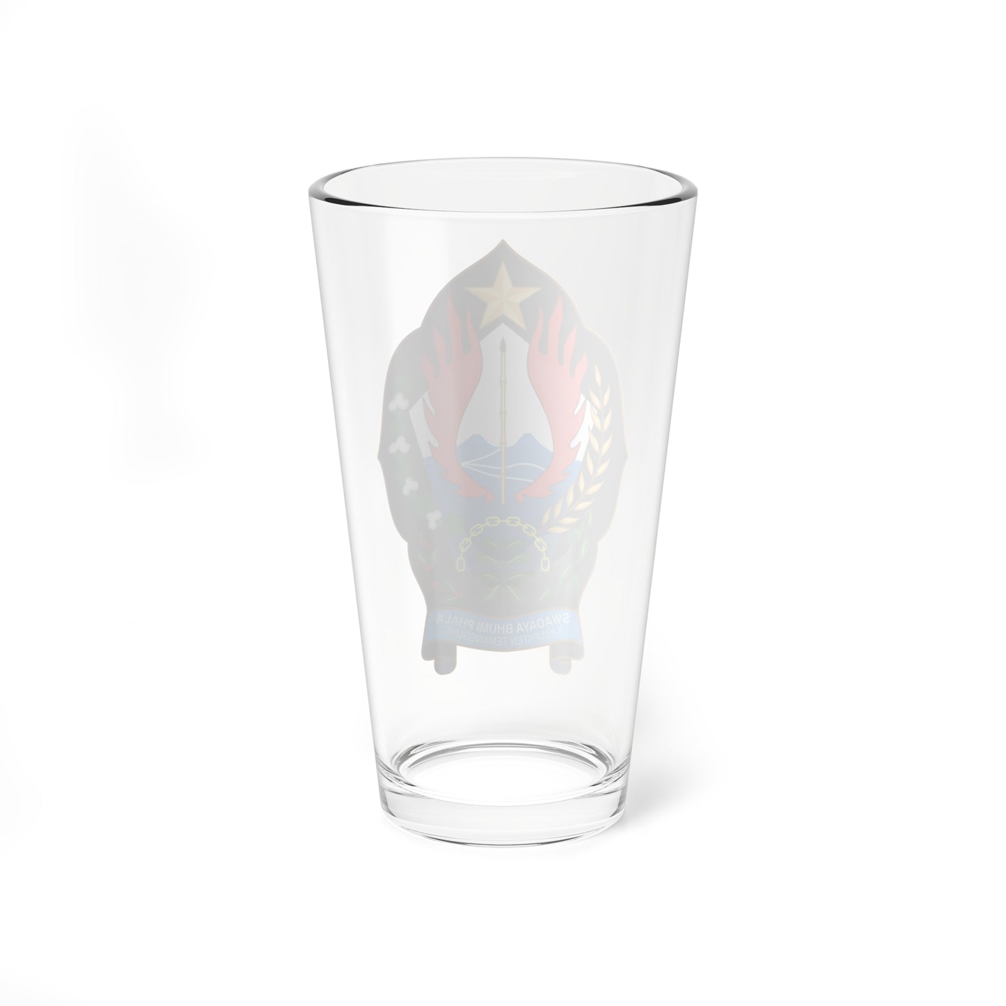 Seal of Temanggung Regency (Indonesia) (Coat of Arms) Pint Glass 16oz