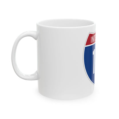 Interstate 10 (U.S. Highways) White Coffee Mug