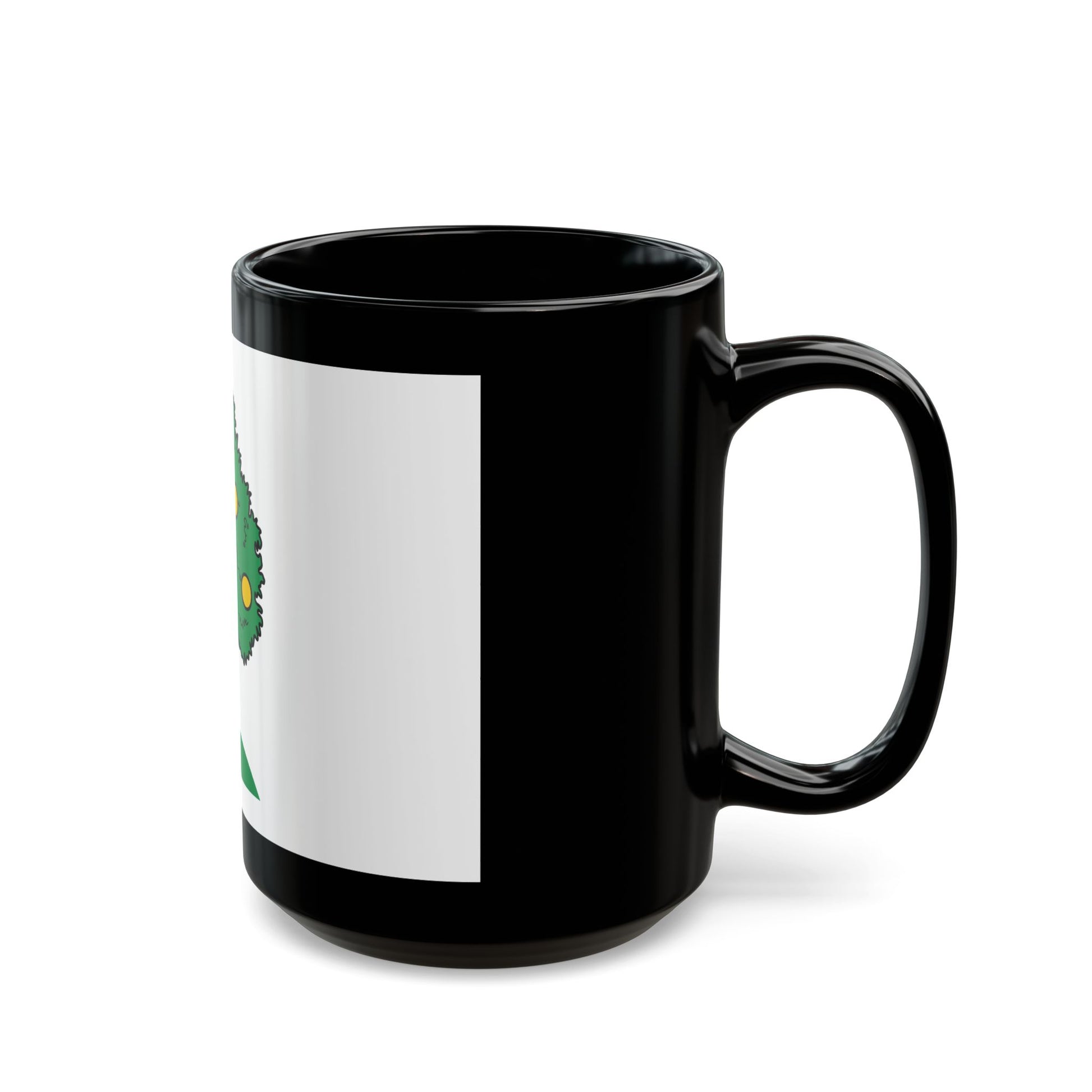 Flag of Lija 1993 to 2000 Malta - Black Coffee Mug-Go Mug Yourself