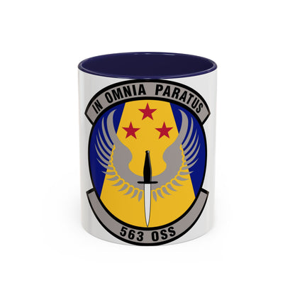 563d Operations Support Squadron (U.S. Air Force) Accent Coffee Mug