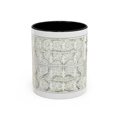 Heavens, The - Monthly Star Charts (1970) (Map) Accent Coffee Mug