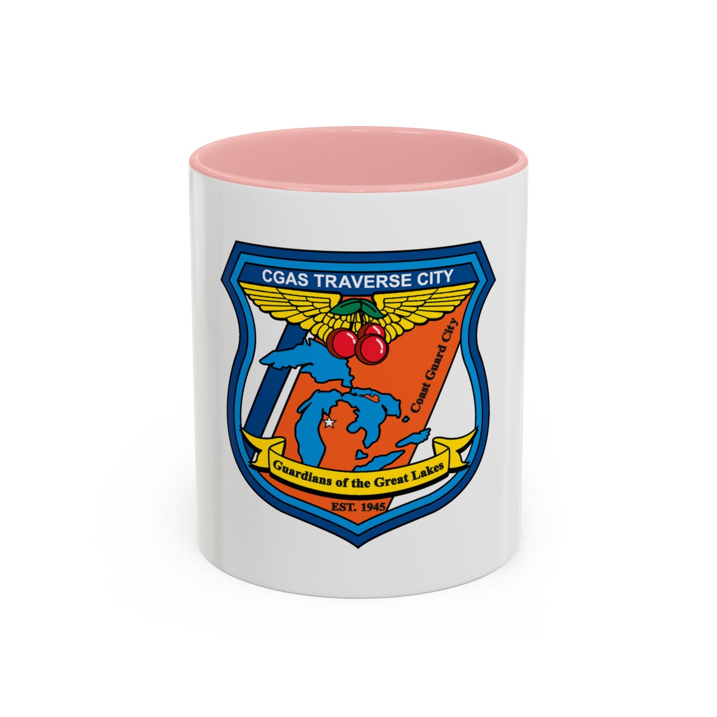 USCG Air Station Traverse City (U.S. Coast Guard) Accent Coffee Mug