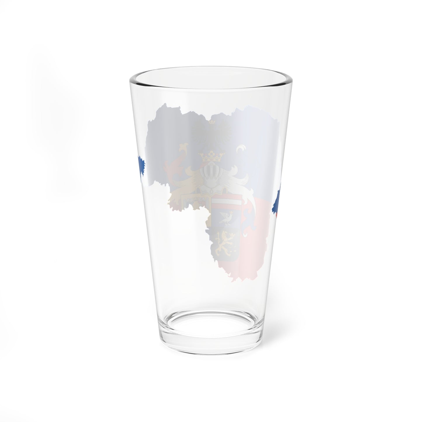 Flag-map of Borsod-Abauj-Zemplen County (Hungary) Pint Glass 16oz