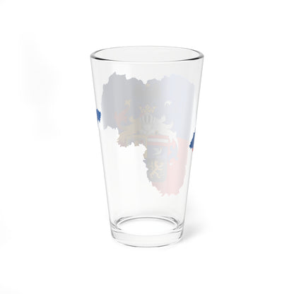 Flag-map of Borsod-Abauj-Zemplen County (Hungary) Pint Glass 16oz