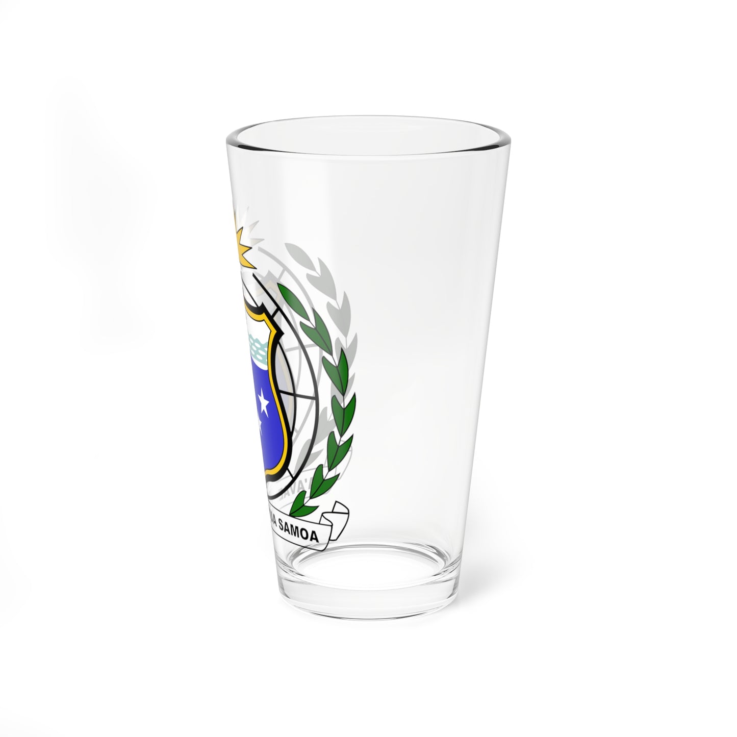 Coat of arms of Western Samoa 1951-1962 (Samoa) (Coat of Arms) Pint Glass 16oz