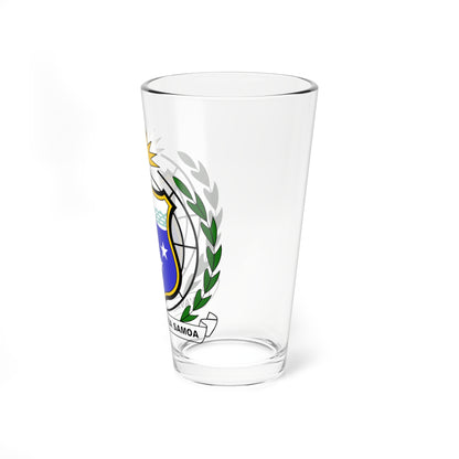Coat of arms of Western Samoa 1951-1962 (Samoa) (Coat of Arms) Pint Glass 16oz