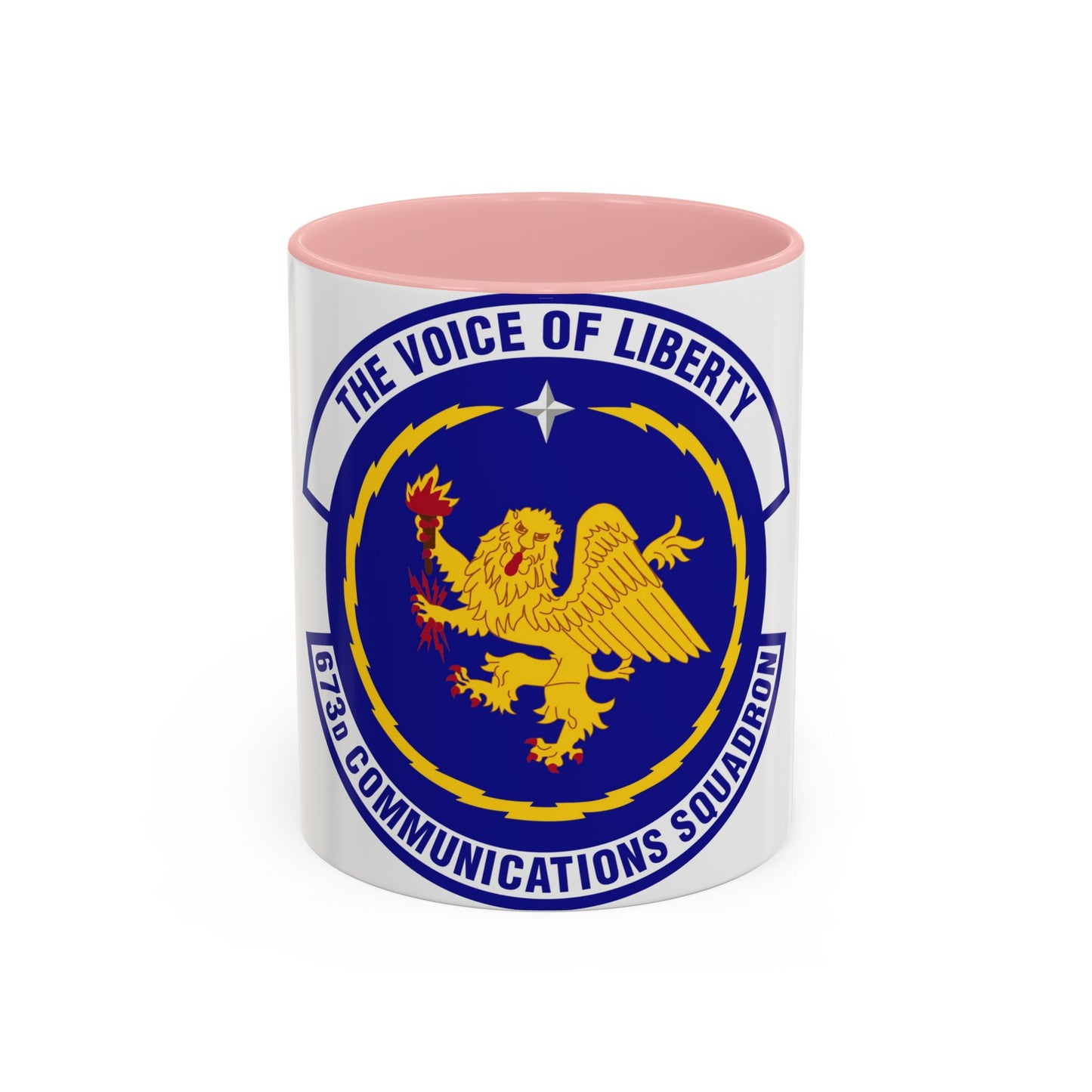 673d Communications Squadron (U.S. Air Force) Accent Coffee Mug