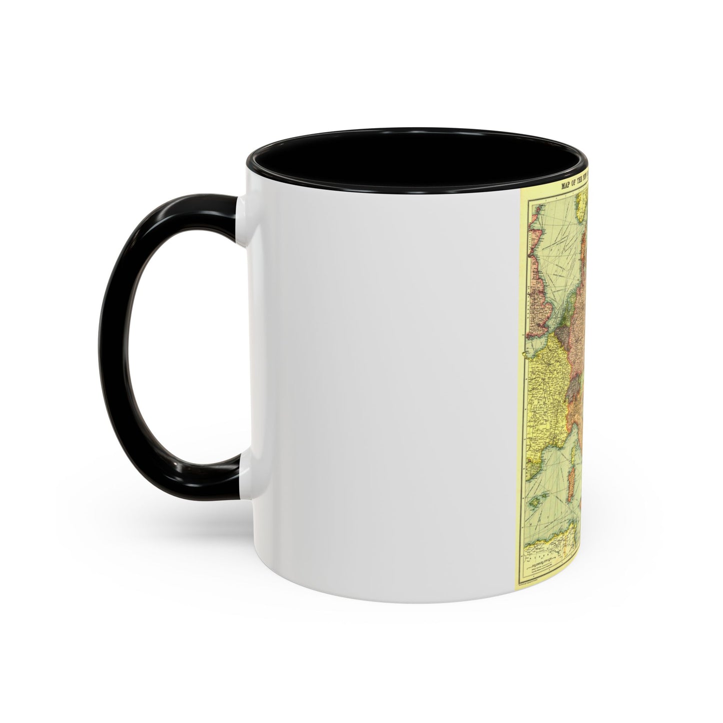 Europe, Central & the Balkan States (1915) (Map) Accent Coffee Mug