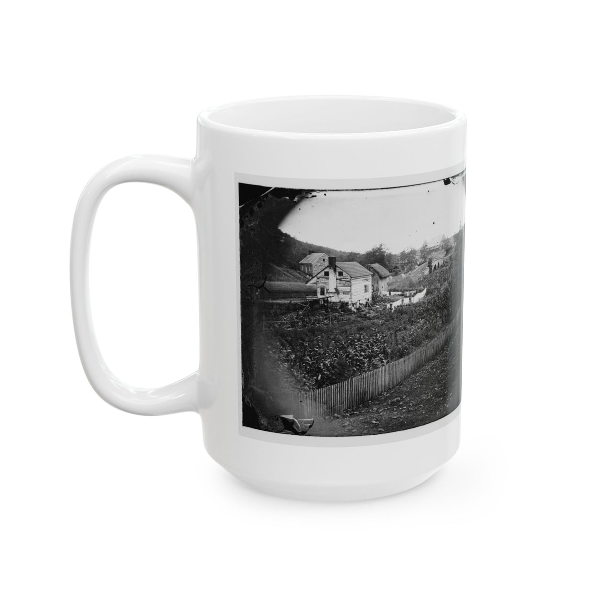Antietam, Maryland. Bridge Across The Antietam. Northeast View (U.S. Civil War) White Coffee Mug