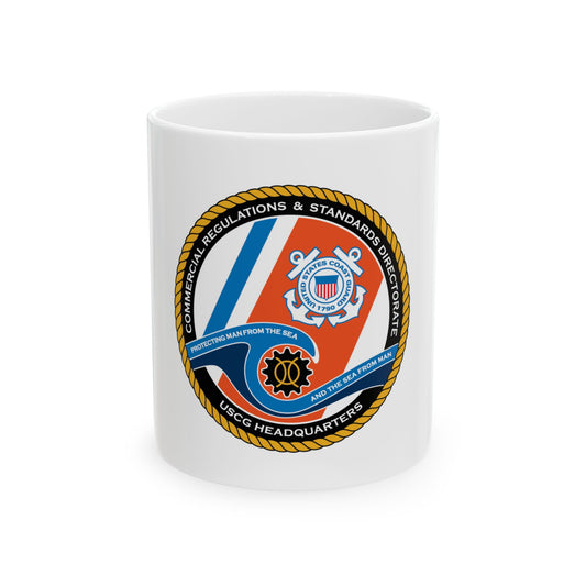 USCG HQ CG ENG 1 Comm Reg Stnd Dlr (U.S. Coast Guard) White Coffee Mug