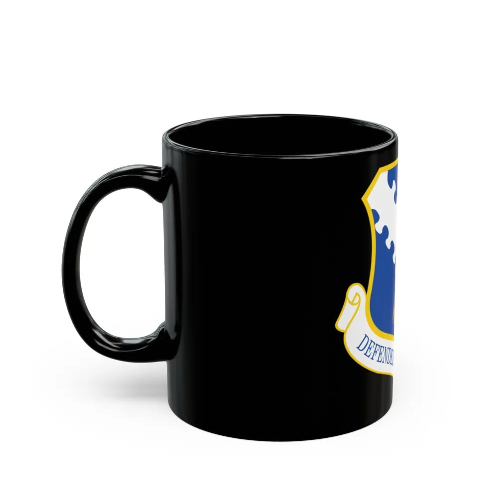 182d Airlift Wing insignia AFD 080128 056 (U.S. Air Force) Black Coffee Mug-Go Mug Yourself