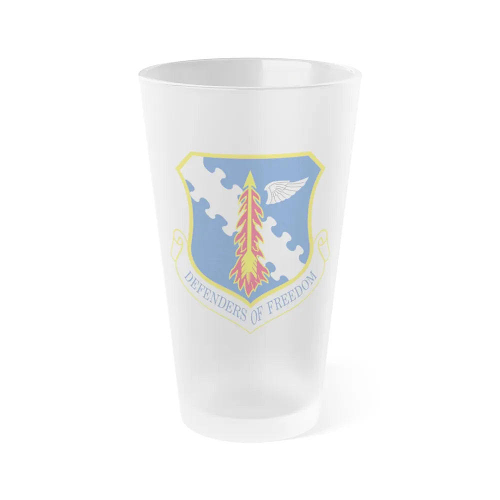 182d Airlift Wing insignia AFD 080128 056 (U.S. Air Force) Frosted Pint Glass 16oz-16oz-Frosted-Go Mug Yourself