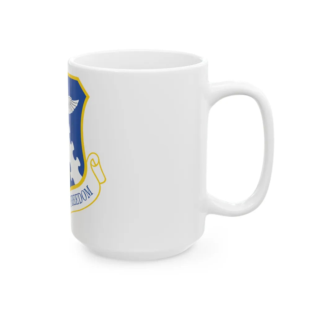 182d Airlift Wing insignia AFD 080128 056 (U.S. Air Force) White Coffee Mug-Go Mug Yourself