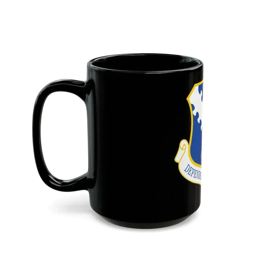 182d Airlift Wing insignia AFD 080128 056 (U.S. Air Force) Black Coffee Mug - Go Mug Yourself