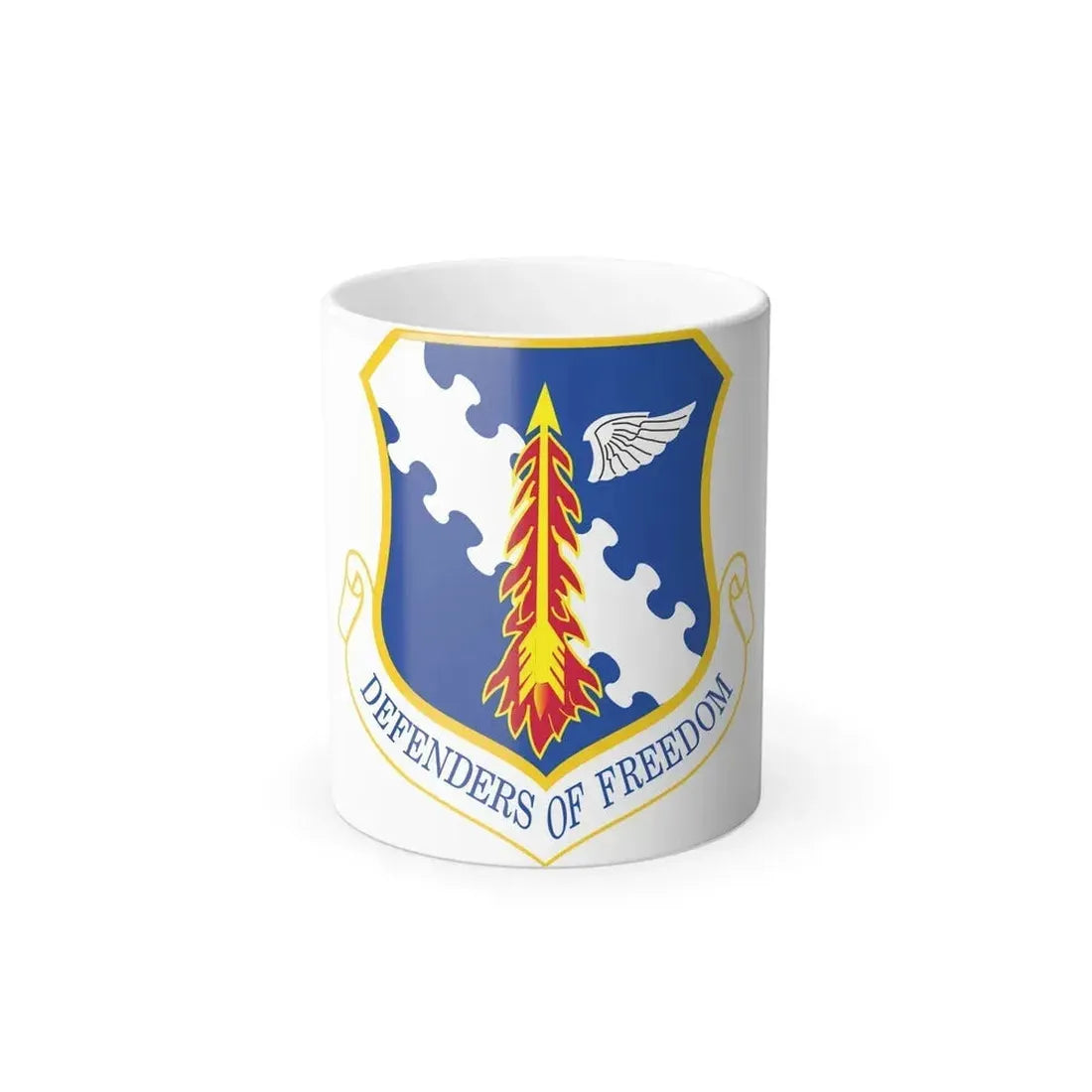 182d Airlift Wing insignia AFD 080128 056 (U.S. Air Force) Color Changing Coffee Mug 11oz - Go Mug Yourself