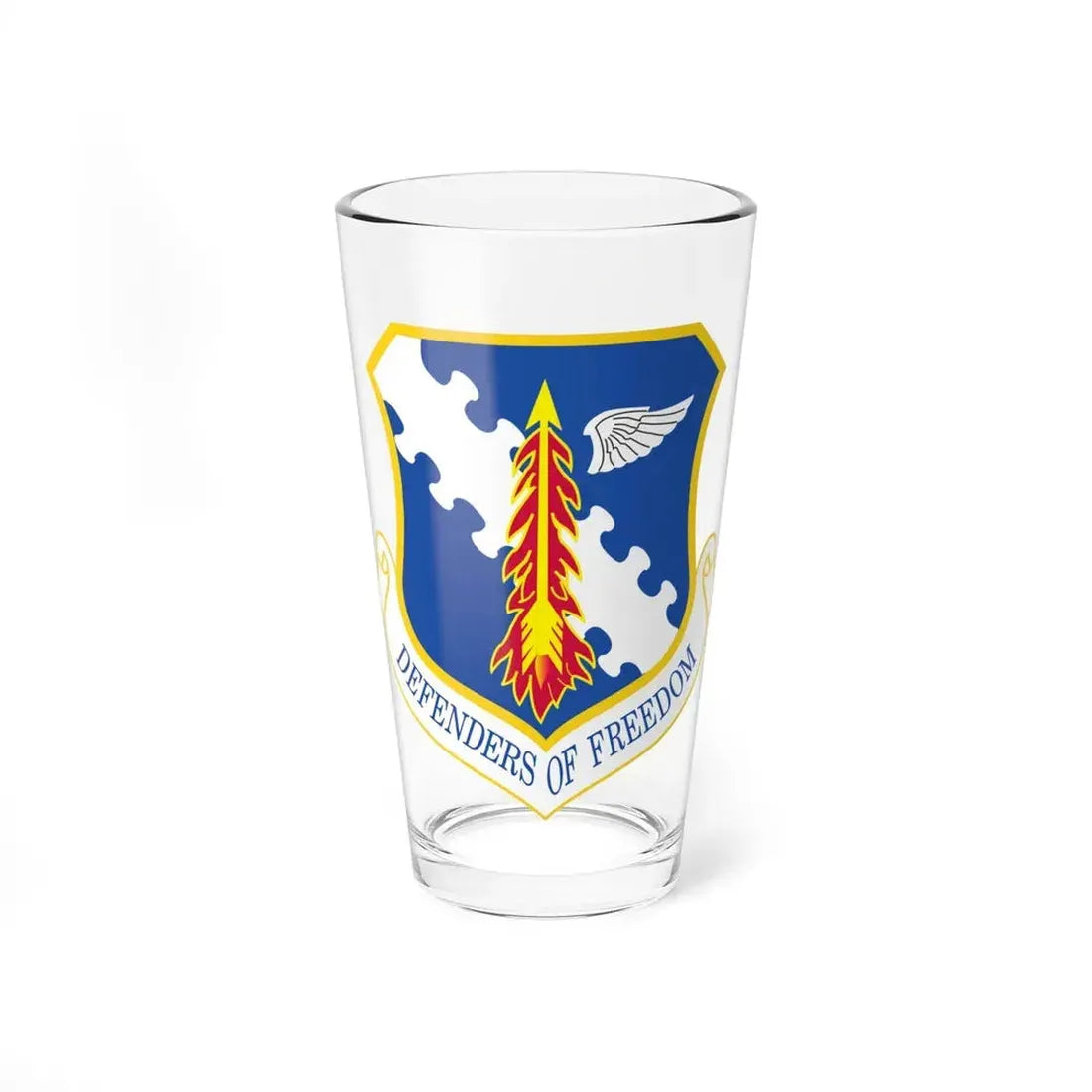 182d Airlift Wing insignia AFD 080128 056 (U.S. Air Force) Pint Glass 16oz 16oz - Go Mug Yourself