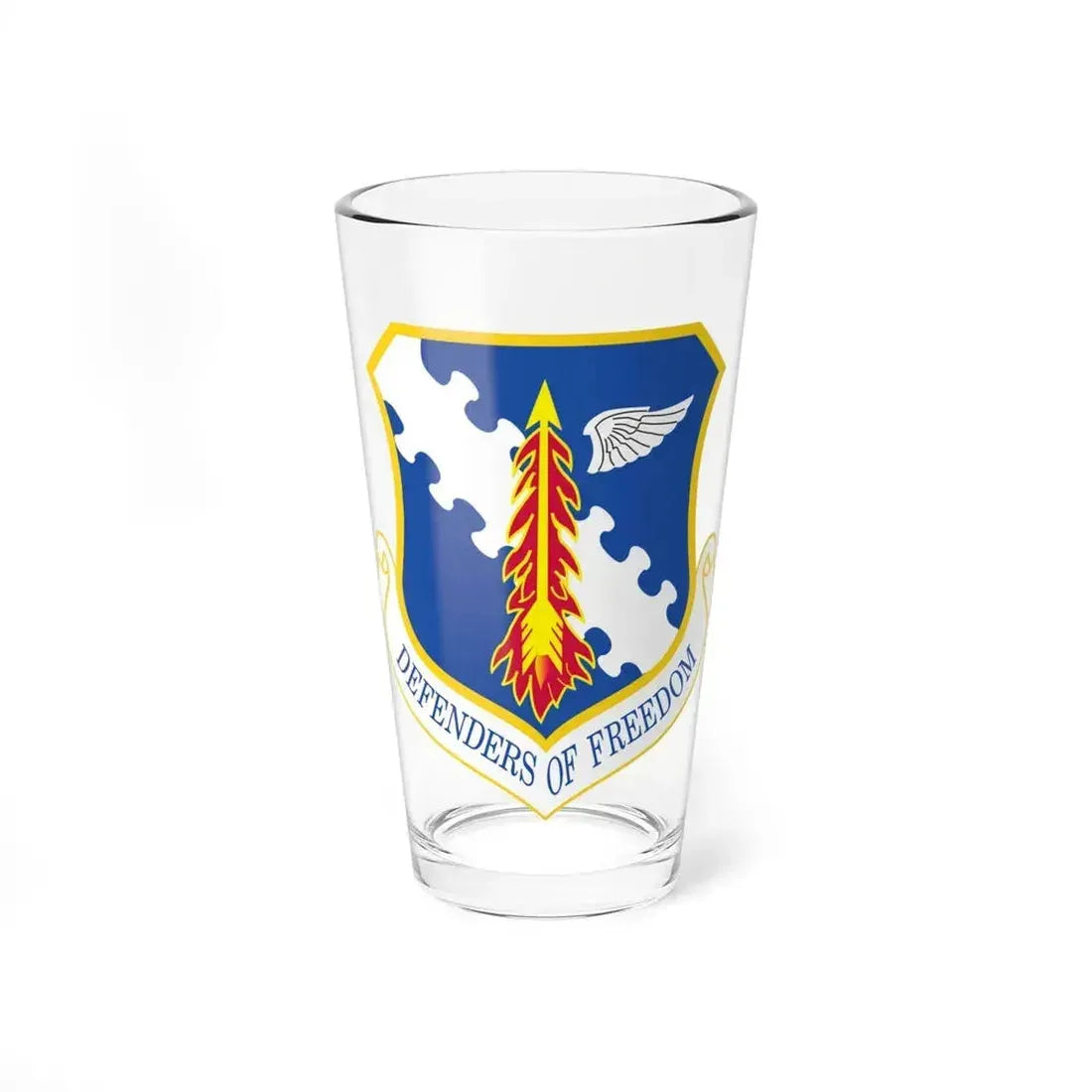 182d Airlift Wing insignia AFD 080128 056 (U.S. Air Force) Pint Glass 16oz - Go Mug Yourself