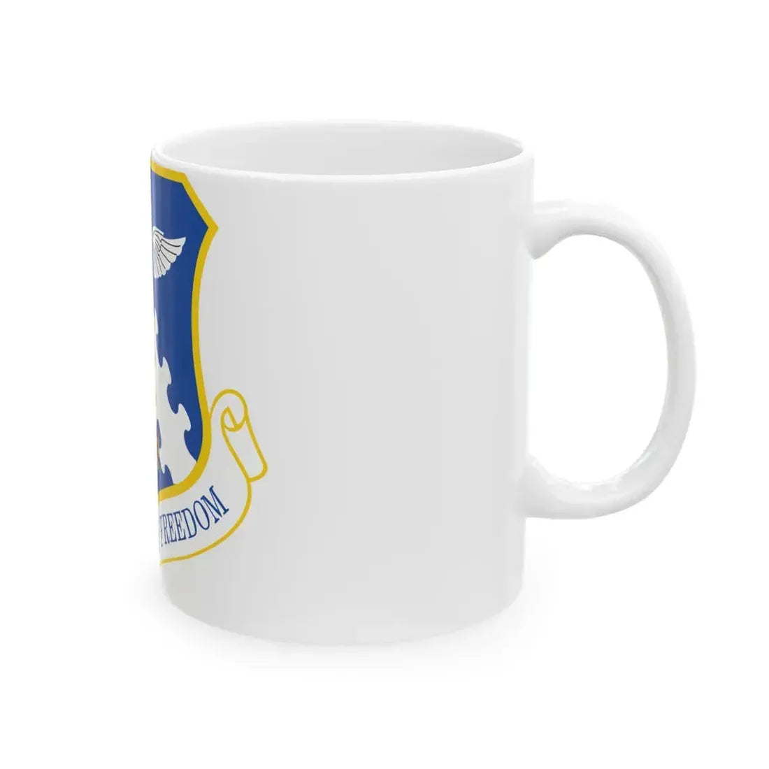 182d Airlift Wing insignia AFD 080128 056 (U.S. Air Force) White Coffee Mug - Go Mug Yourself