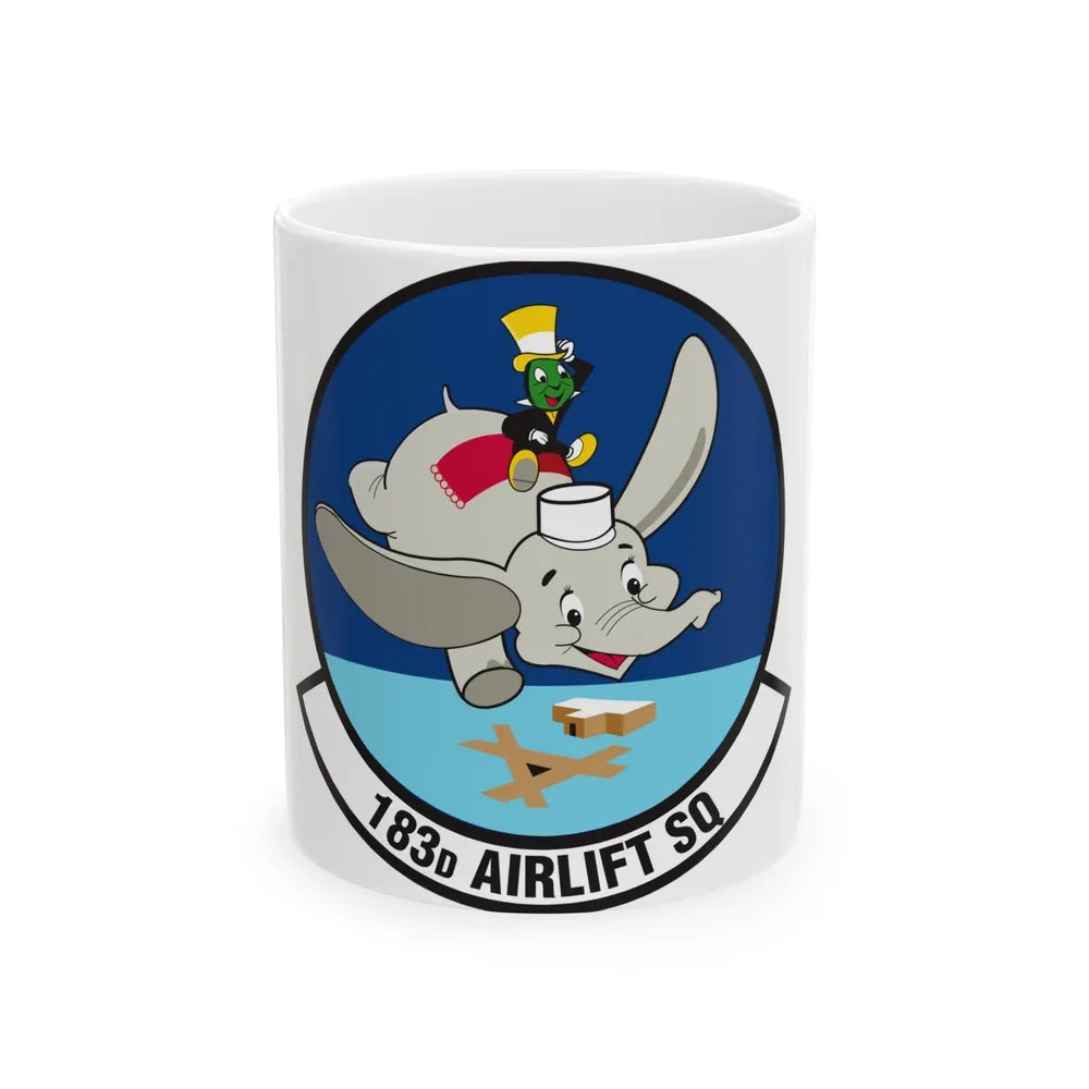 183 Airlift Squadron (U.S. Air Force) White Coffee Mug-11oz-Go Mug Yourself