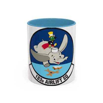 183 Airlift Squadron (U.S. Air Force) Accent Coffee Mug 11oz Light Blue - Go Mug Yourself