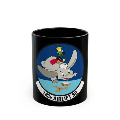 183 Airlift Squadron (U.S. Air Force) Black Coffee Mug 11oz - Go Mug Yourself