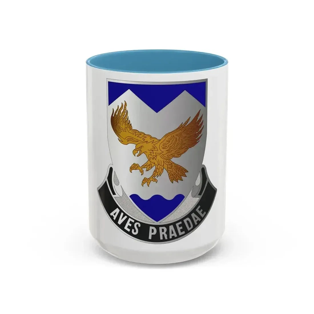 183 Aviation Regiment (U.S. Army) Accent Coffee Mug 15oz Light Blue - Go Mug Yourself