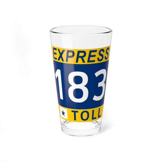 183 Express Lane free (Texas) (Road Sign) Pint Glass 16oz 16oz - Go Mug Yourself